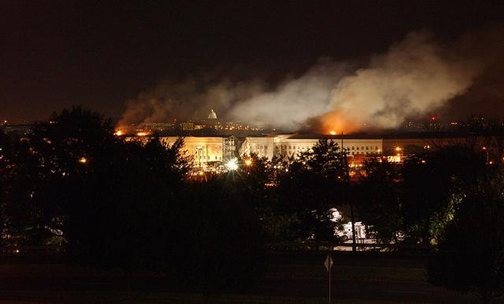Pentagon Building showing smoke rising from the building after the 9/11 attack.(Photo: Public Domain)